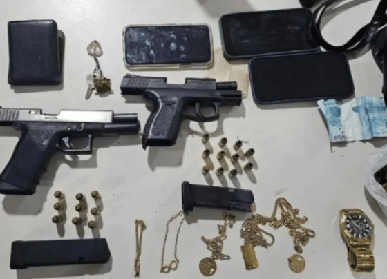 Homens são presos por porte ilegal de arma na Gleba B
