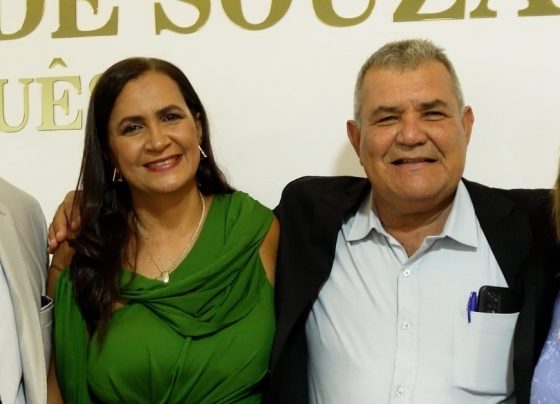 Ueliton e Érica no dia da posse. Foto: Reprodução/Instagram