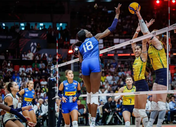 Partida entre Brasil e Itália. Foto: Divulgação