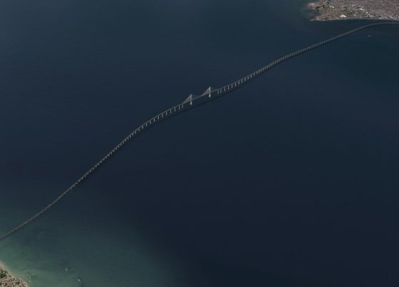Projeção da Ponte Salvador - Itaparica. Imagem: Divulgação