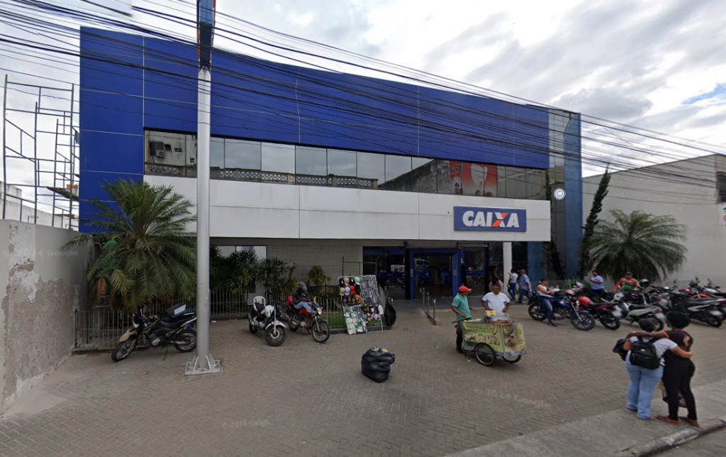 Agência da Caixa em Feira de Santana. Imagem: Google Street View/Reprodução