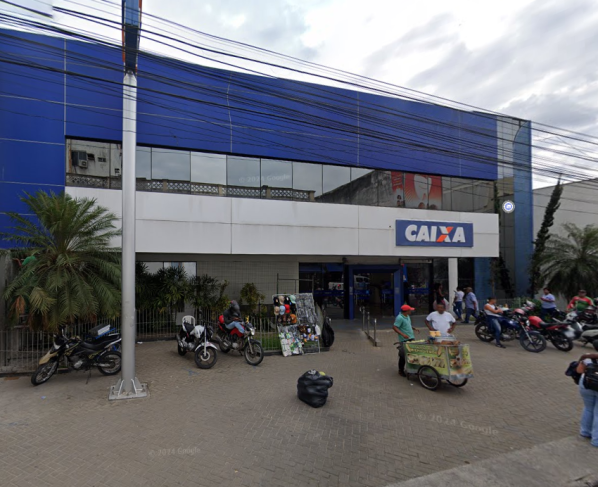 Agência da Caixa em Feira de Santana. Imagem: Google Street View/Reprodução
