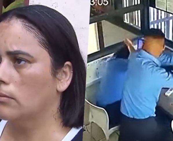 mulher agredida por colega porteiro