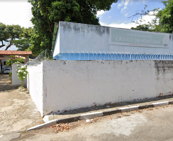 Creche Casulo Vovó Ana, em Lauro de Freitas. Imagem: Google Street View/Reprodução