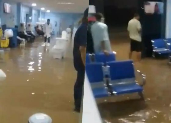 clínica alagada em Itaberaba