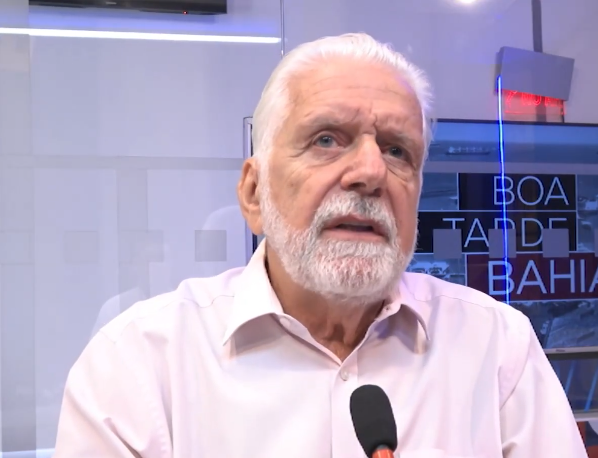 Senador Jaques Wagner na TV Band. Imagem: Reprodução/YouTube/Band Bahia