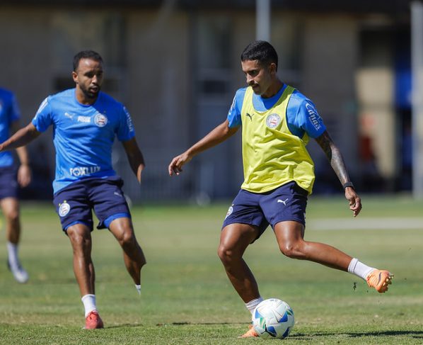 Rodrigo Nestor em treino do Bahia no Chile