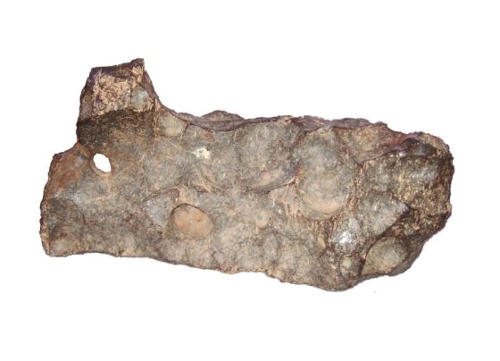 Meteorito que caiu em Palmas de Monte Alto. Foto: Revista do Instituto de Geociências da USP/Reprodução