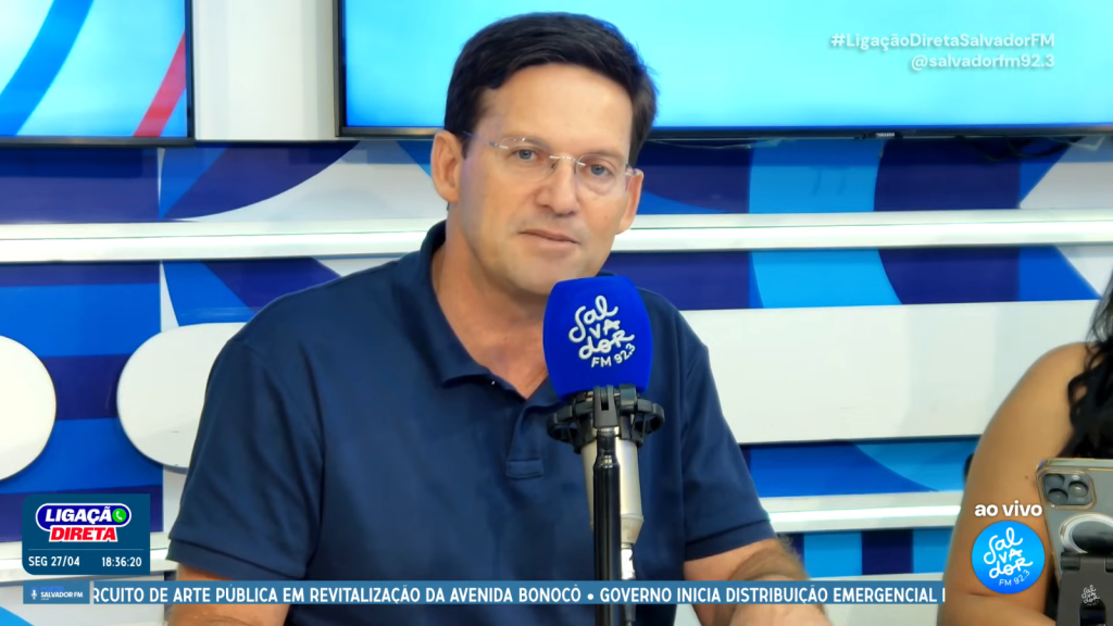 João Roma. Imagem: Youtube/Salvador FM