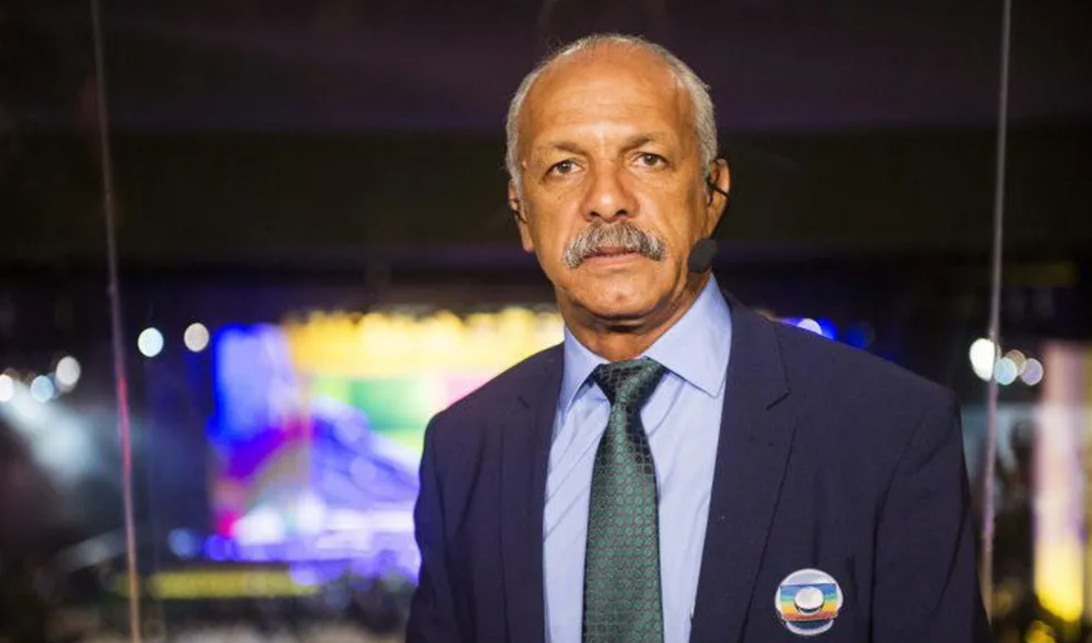 Maestro Júnior, comentarista da TV Globo. Foto: Globo/Divulgação