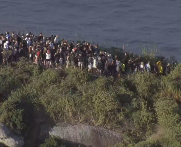 Turistas no mirante do Vidigal. Foto: Reprodução/TV Globo