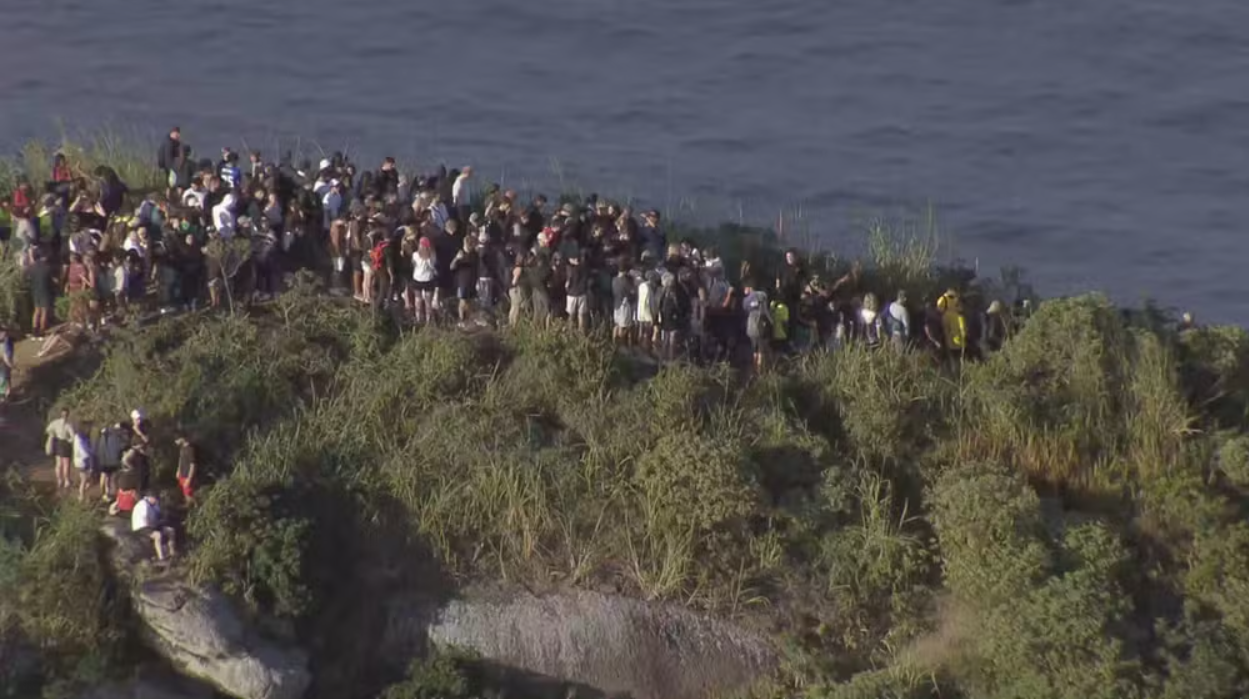 Turistas no mirante do Vidigal. Foto: Reprodução/TV Globo