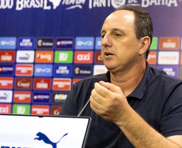 Técnico Rogério Ceni. Foto: Catarina Brandão/EC Bahia