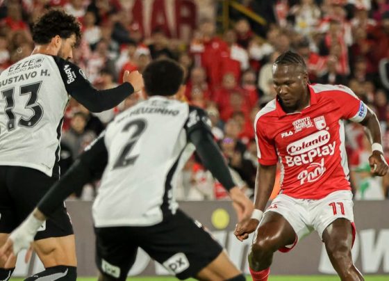 Hugo Rodallega em Santa Fé-COL 1x1 Corinthians - 4ª rodada da Libertadores 2026