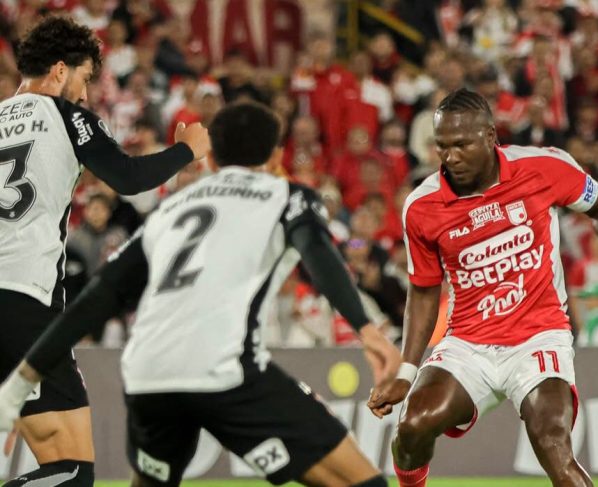 Hugo Rodallega em Santa Fé-COL 1x1 Corinthians - 4ª rodada da Libertadores 2026