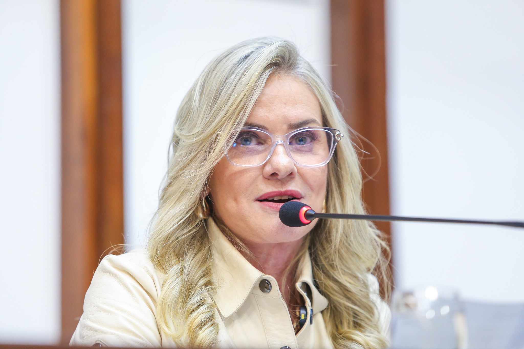 Presidente Ivana Bastos. Foto: Sandra Travassos/ALBA