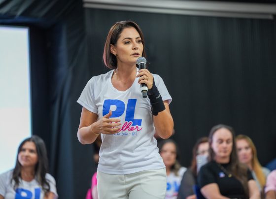 Michelle Bolsonaro em evento do PL Mulher. Foto: Divulgação/Flickr/PL