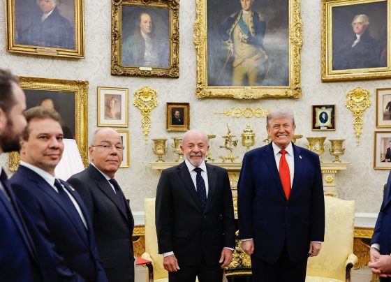 Presidente Lula em encontro com Trump. Foto: Ricardo Stuckert/PR