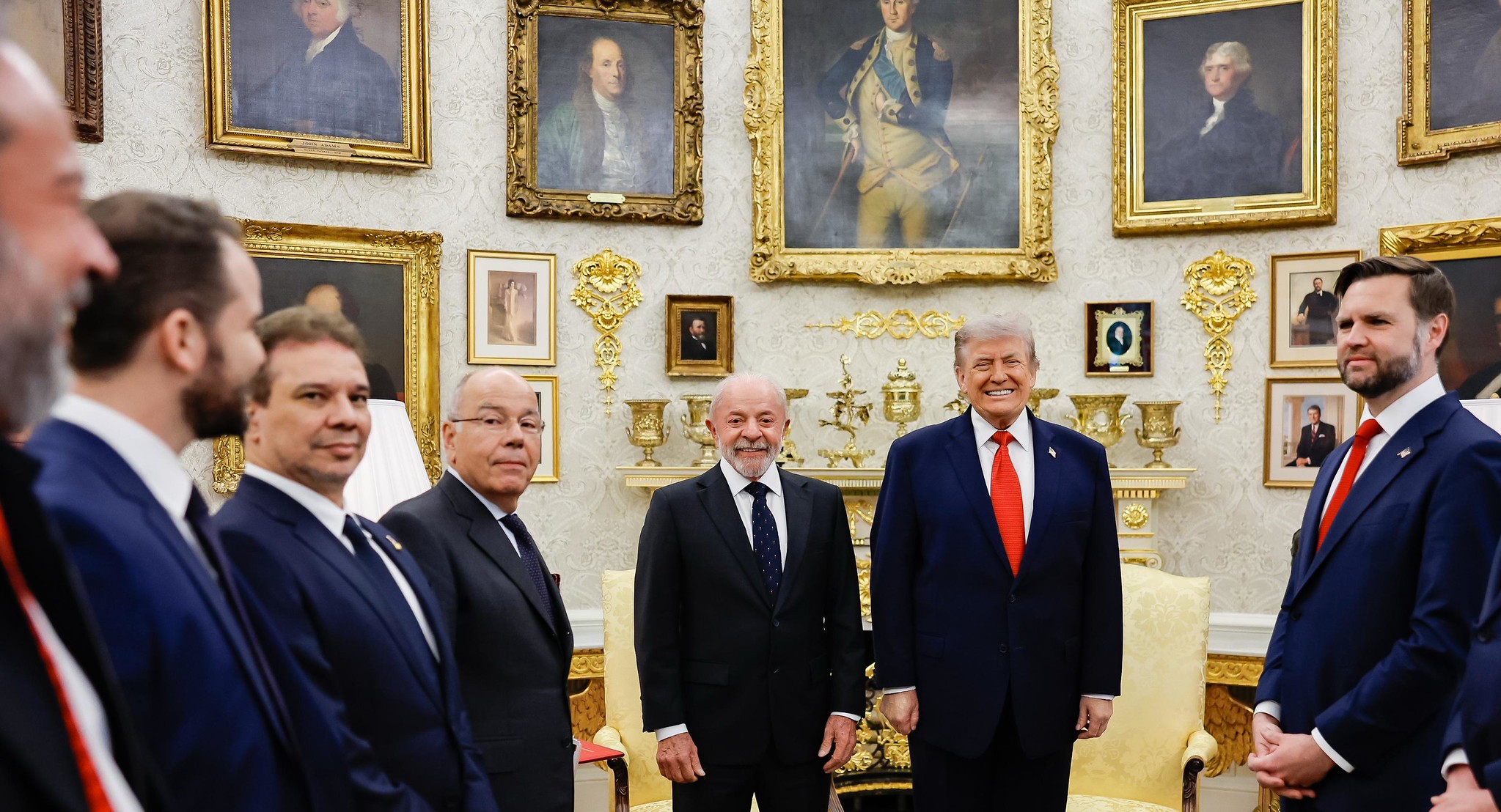 Presidente Lula em encontro com Trump. Foto: Ricardo Stuckert/PR