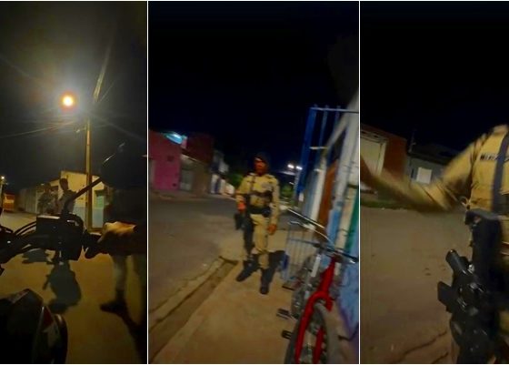 PM agressão em Barreiras