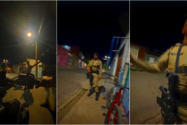 PM agressão em Barreiras