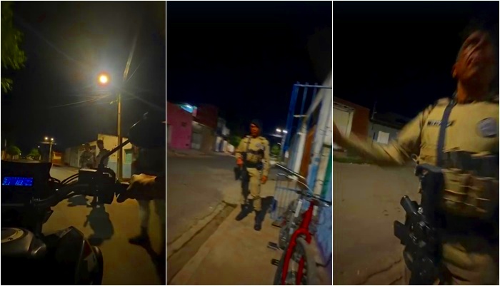 PM agressão em Barreiras