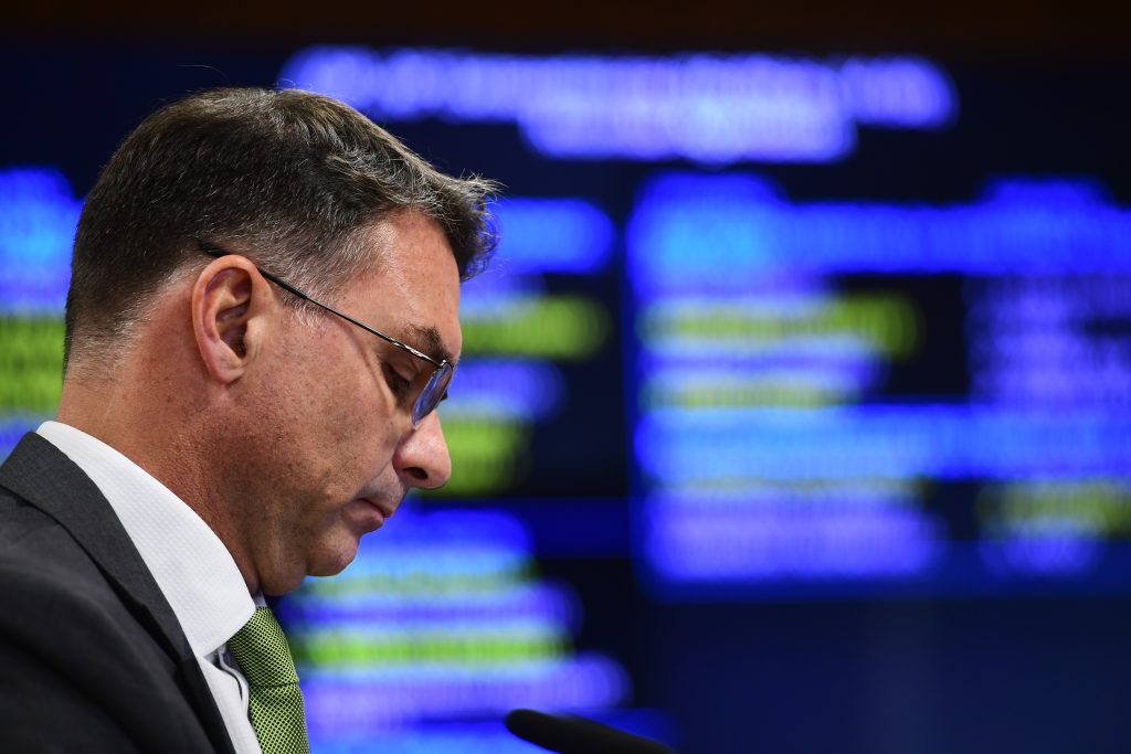 Senador Flávio Bolsonaro. Foto: Saulo Cruz/Agência Senado