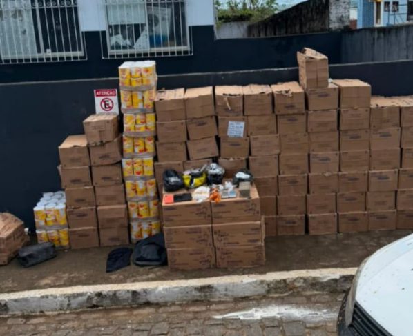 Carga de alimentos roubada é recuperada e dois homens são presos em Camamu