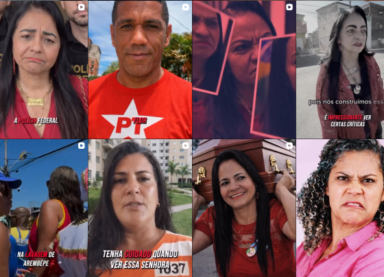 Página no Instagram reúne postagens com ataques a Moema e aliados. Imagem: Reprodução