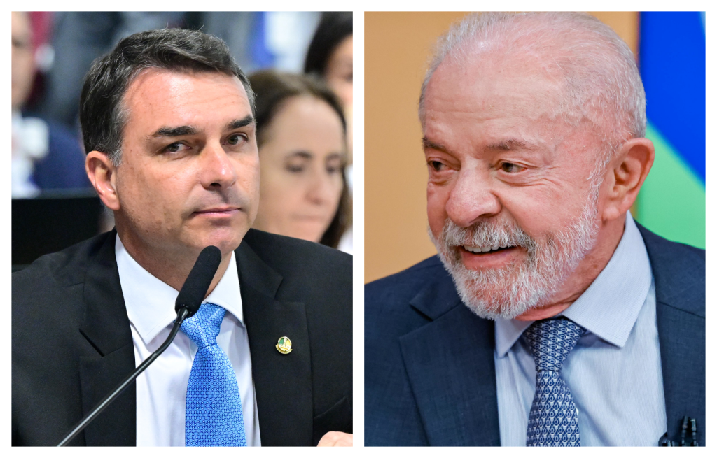 Senador Flávio Bolsonaro (Foto: Geraldo Magela/Agência Senado) e Lula (Foto: Ricardo Stuckert/PR)