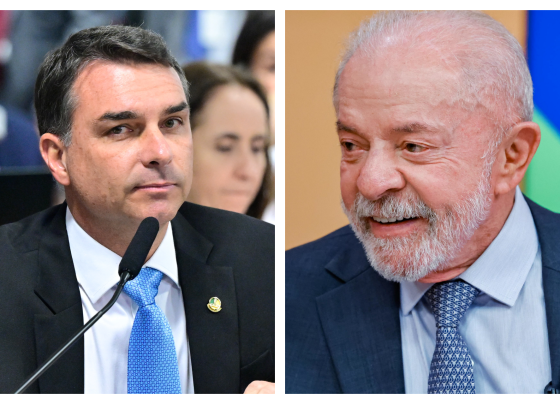 Senador Flávio Bolsonaro (Foto: Geraldo Magela/Agência Senado) e Lula (Foto: Ricardo Stuckert/PR)