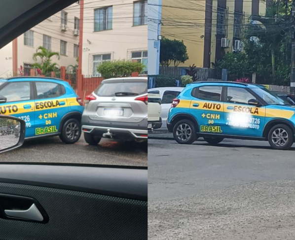 Moradores denunciam aulas de baliza entre carros no Stiep