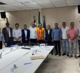Bruno Reis em reunião com vereadores. Foto: Divulgação