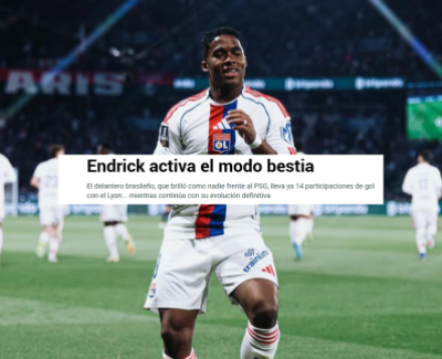 "Modo fera": Jornal espanhol elogia Endrick e cita fase artilheira
